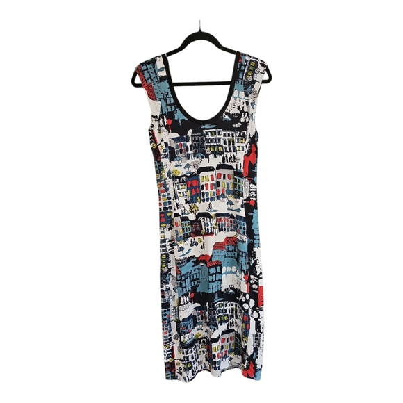 Anthropologie Weston Cityscape Print Dress Women’s Medium - Picture 5 of 11